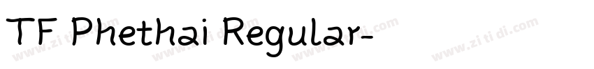 TF Phethai Regular字体转换